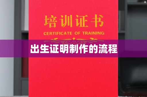 水城出生证明制作的流程