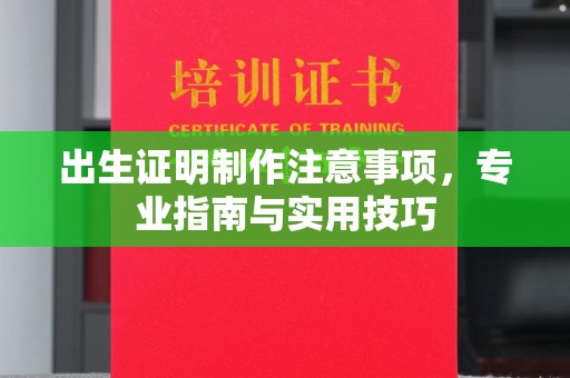 水城出生证明制作注意事项，专业指南与实用技巧