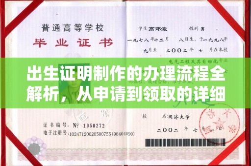 水城出生证明制作的办理流程全解析，从申请到领取的详细指南