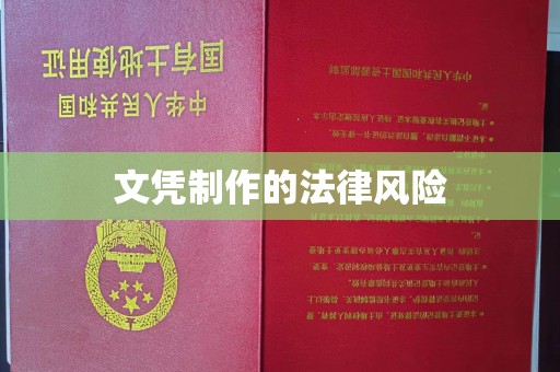 水城文凭制作的法律风险