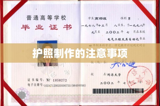 水城护照制作的注意事项