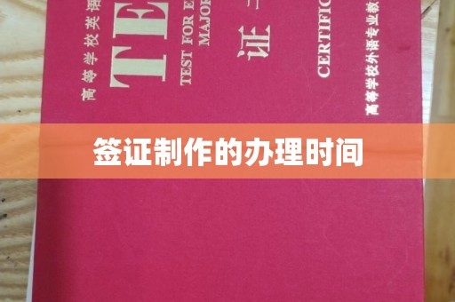 水城签证制作的办理时间